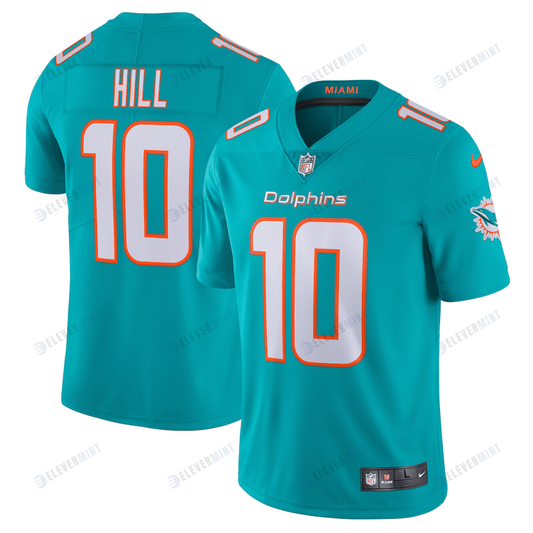 Tyreek Hill 10 Miami Dolphins Team Vapor Limited Jersey - Aqua