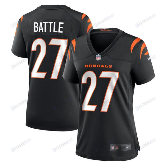 Jordan Battle 27 Cincinnati Bengals Women's Game Jersey - Black