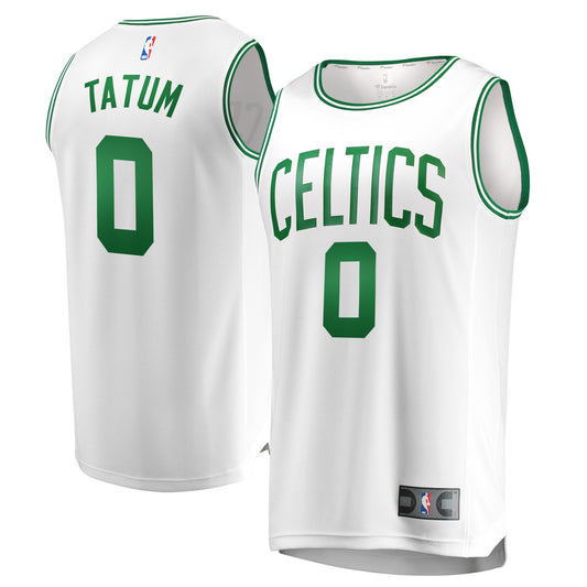 Jayson Tatum Boston Celtics Fanatics Branded Fast Break Replica Away Jersey White - Association Edition