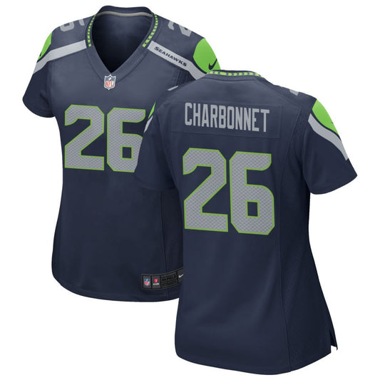 Zach Charbonnet Seattle Seahawks Nike Women's Game Jersey - College Navy