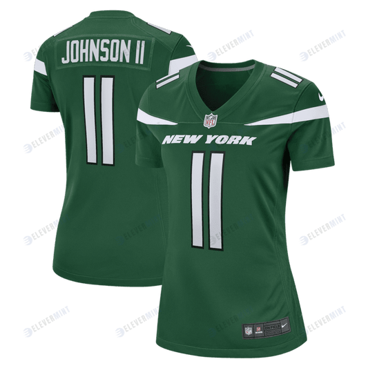 Jermaine Johnson II 11 New York Jets Women's Game Jersey - Gotham Green