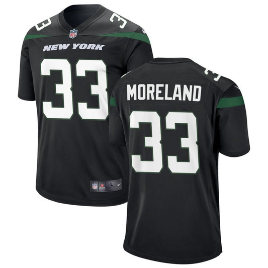 Jimmy Moreland New York Jets Nike Youth Game Jersey - Black