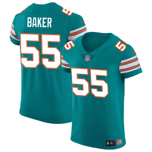 Jerome Baker Miami Dolphins Nike Elite Vapor Untouchable Jersey - Aqua