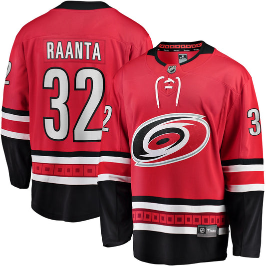 Antti Raanta Carolina Hurricanes Fanatics Branded Home Breakaway Player Jersey - Red