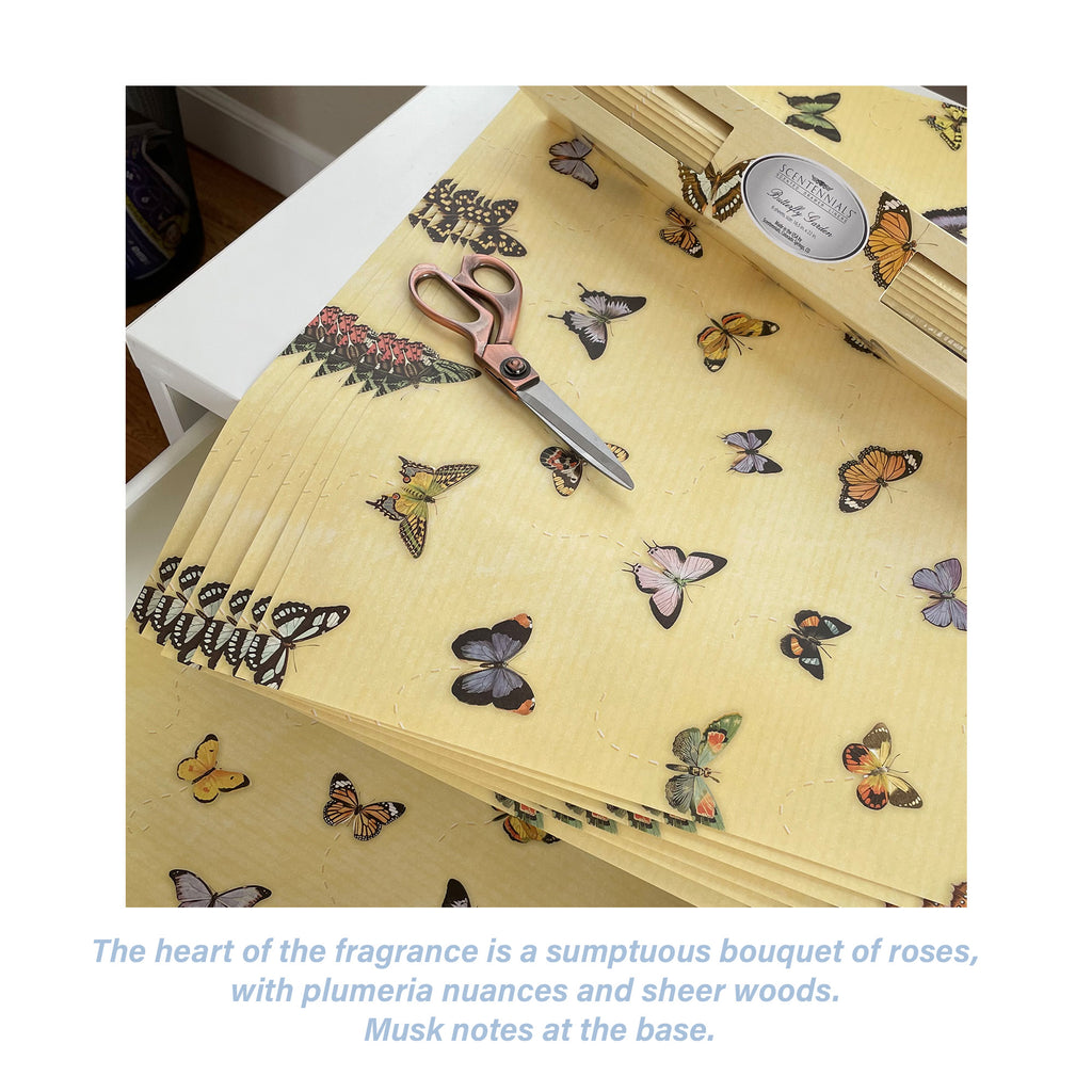 Butterfly Garden Scented Drawer Liners