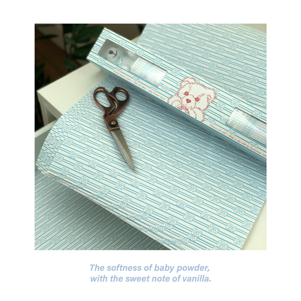 Baby Scented Drawer Liners (Blue)