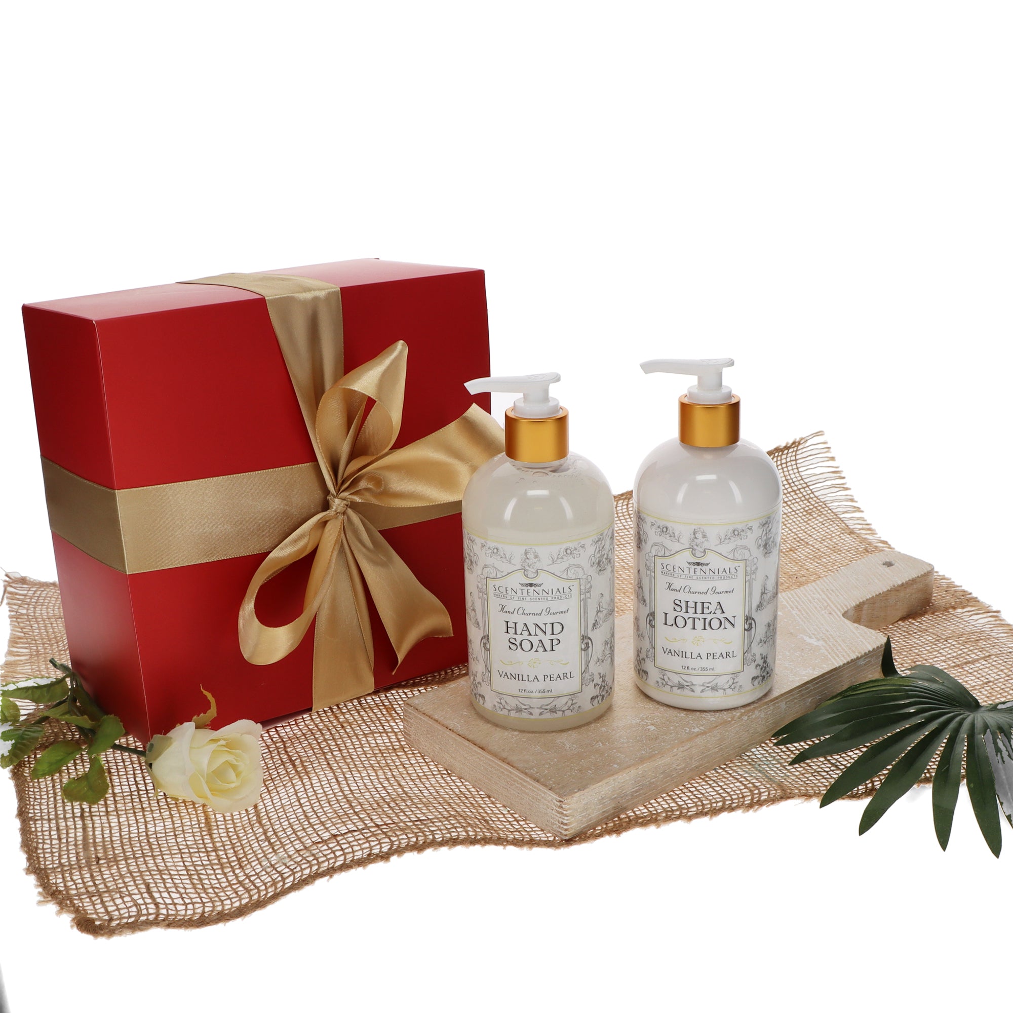 Greciansoap 8 oz Vanilla Lotion Soap & Candle Gift Set 